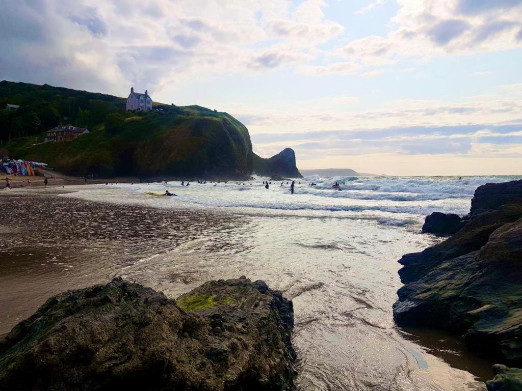 Wild Coastal Retreat At Troed Y Rhiw Aberporth, West Wales Villa Kültér fotó